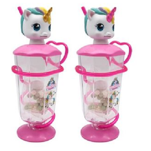 Load image into Gallery viewer, Unicorn Straw Cup with candy
