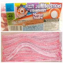 Load image into Gallery viewer, Fizzy Jumbo sticks strawberry, 47 gr
