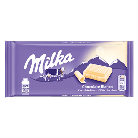Milka White Chocolate ,  100gr.