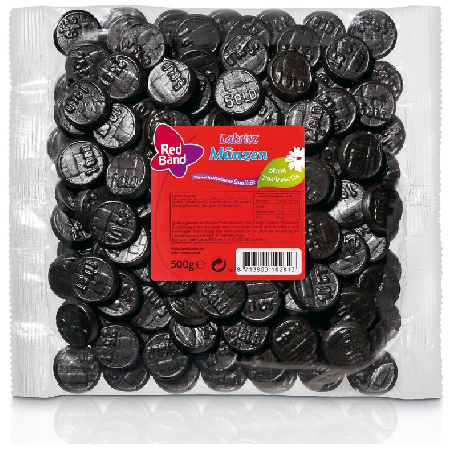 Munten drop - Licorice  coins, 500gr SALES